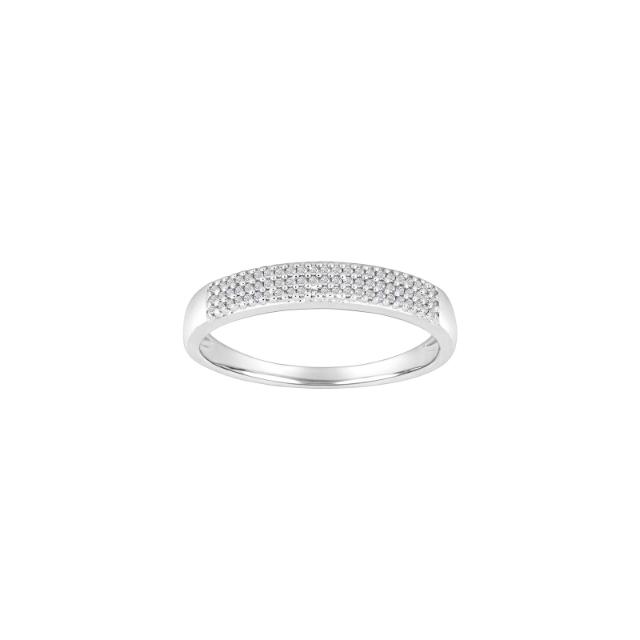 14kt hv.ring dia. 0.105ct W/SI