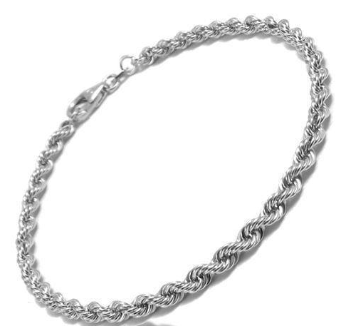 Cordel kæde i sølv