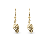 HANGING GRAPES, EAR RING, GOLDPL SILVER