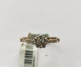 14kt ring m. dia. 0,35ct W/SI1